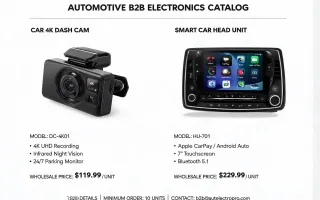 E-commerce car-electronics catalogs